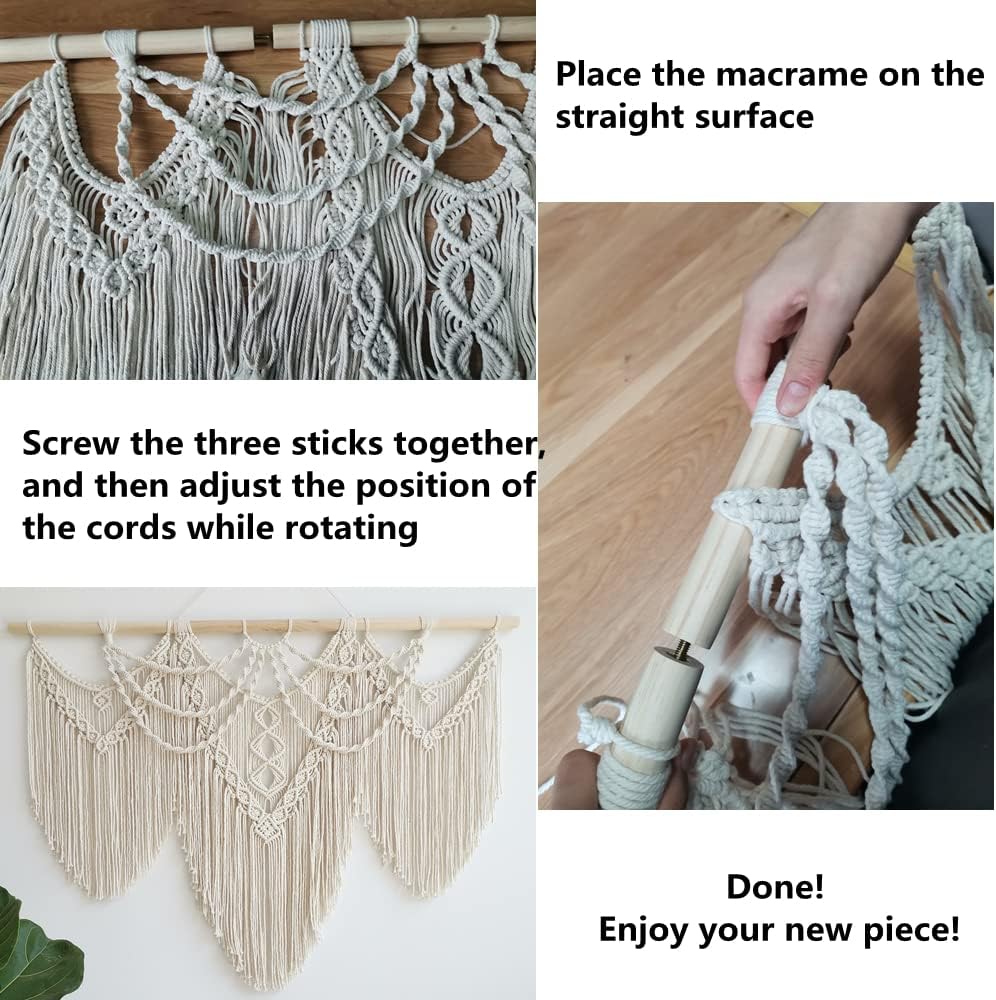 large macrame wall hanging - Boho Tapestry Macrame Wall Decor Art- Chic Bohemian Handmade Woven