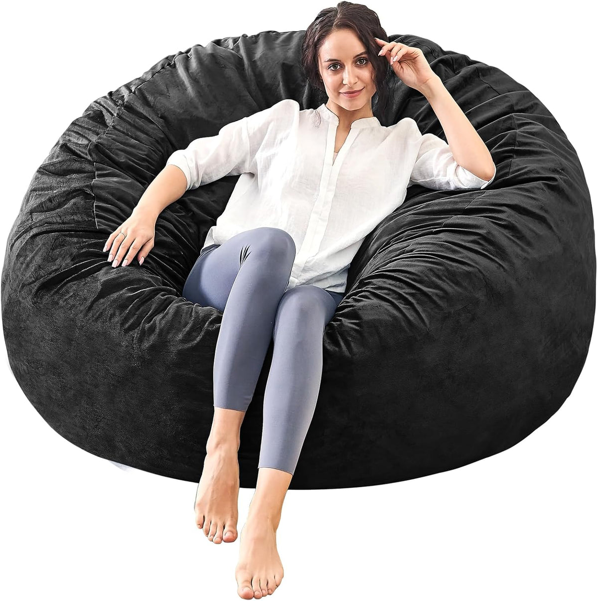 Bean Bag Chairs for Adults - Memory Foam Furniture BeanBag Chair - Kids/Teens Sofa with Soft Micro
