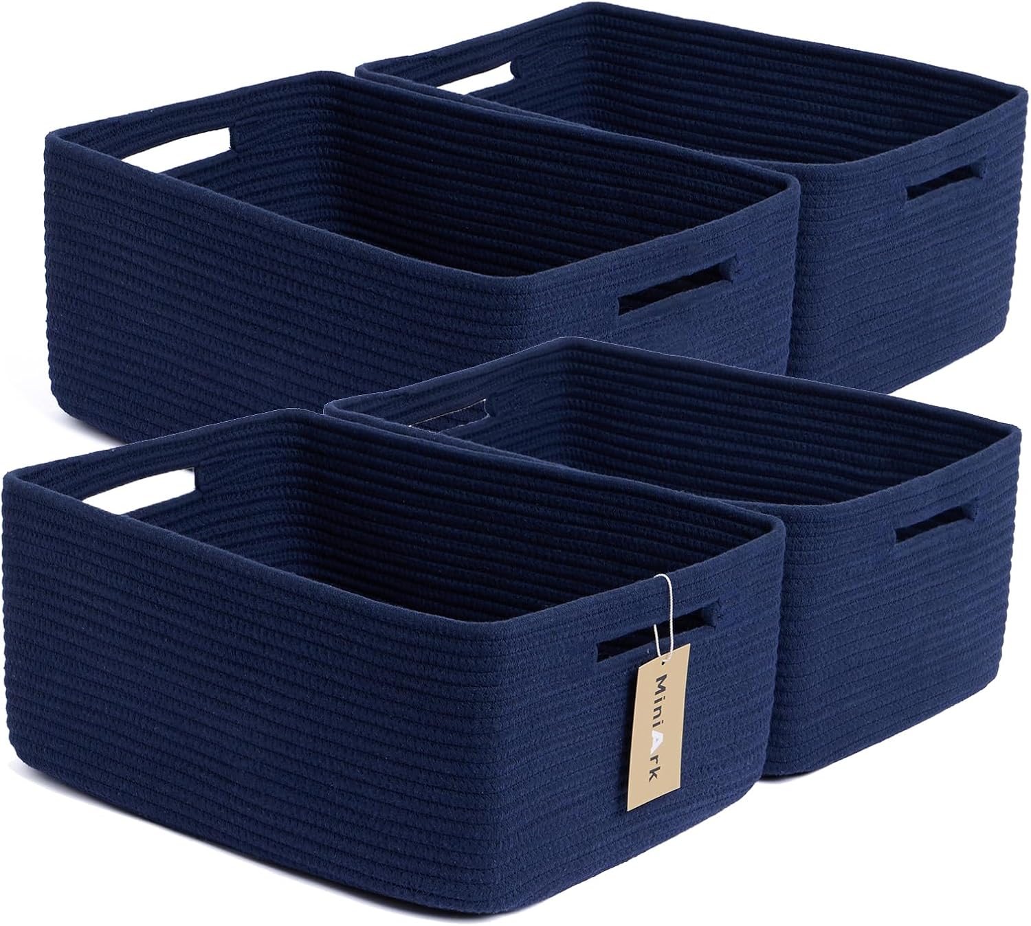 Large Storage Baskets for Organizing, Closet Shelf Baskets for Clothes Blanket Towels, Baby