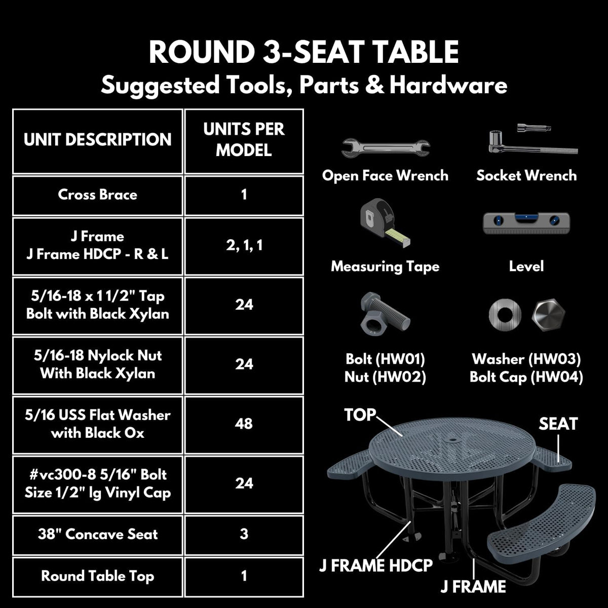 Heavy-Duty Portable Outdoor Picnic Table with Umbrella Hole, Expanded Metal Patio Dining Furniture
