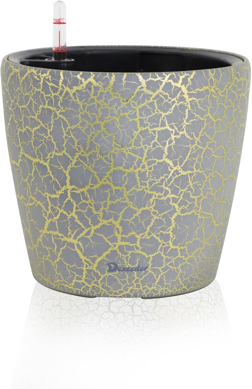 Dexceder 9x8 Inches Self Watering Planter Indoor Outdoor, Inner Pot Design, Thickened Table Flower