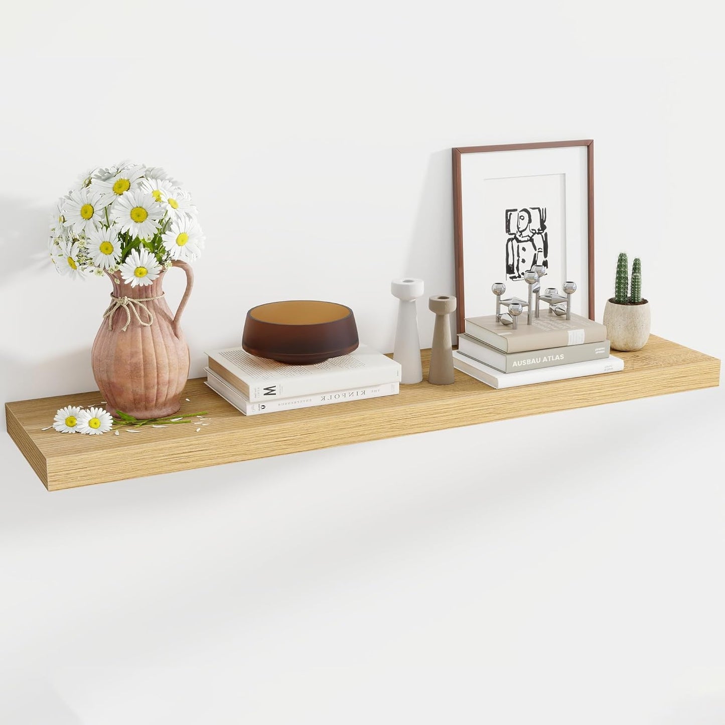 48 Inch Floating Shelves, 12 Inch Deep Floating Shelves for Wall, Large Floating Shelf with