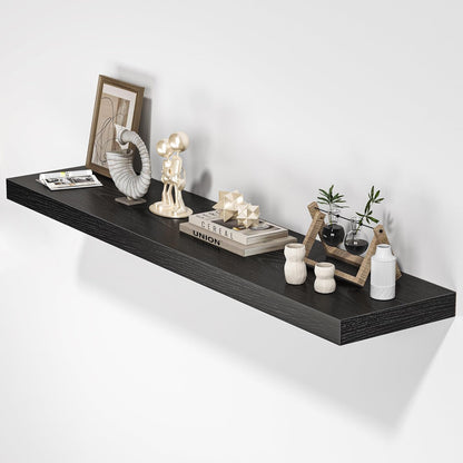 Floating Shelves for Wall, 48" W x 9.3" D x 1.5" H, Wooden Wall Mounted Display Shelves with