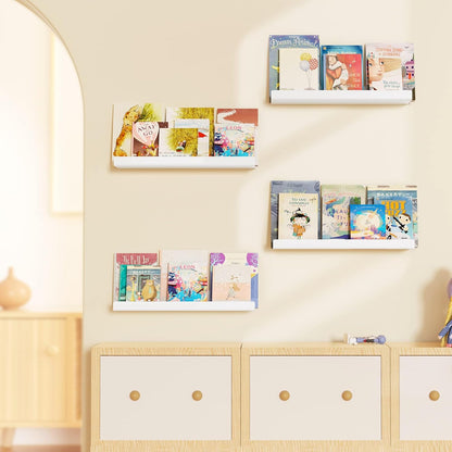 upsimples Acrylic Shelves for Wall Decor, 15" Display Shelf Perfume Organizer for Bathroom