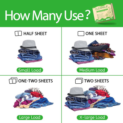 Laundry Detergent Sheets Up to 160 Loads, Wild Mint - Great For Travel,Apartments, Dorms,CLEARALIF