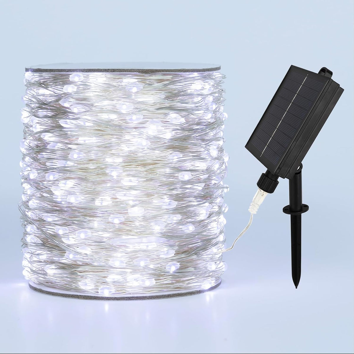 Solar String Lights for Outside,100FT 300 LEDs Solar Fairy Lights,Waterproof 8 Modes Button Outdoor