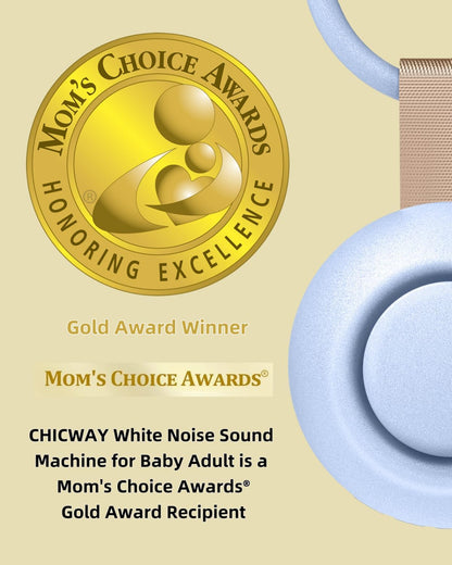 2025 Mom's Choice Awards, Portable Sound Machine for Baby Adult, AI Cry Detection, 18 Soothing