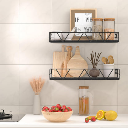 Floating Shelves Set of 3, Home Wood Wall Shelf, Farmhouse Shelf for Bedroom, Wall Mounted Floating