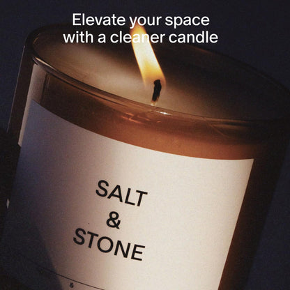 SALT & STONE Scented Candle for Women & Men | Hand-Poured, Aromatic & Fragrant | Coconut & Soy