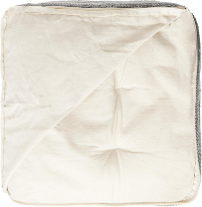 REDEARTH · Tufted Pouf Ottoman with Filler Textured Storage Cube Bean Bag Pouffe Footrest for