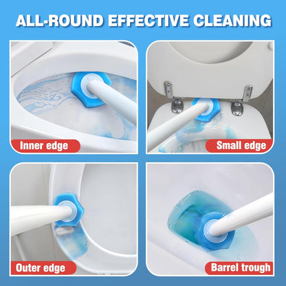 JEHONN Disposable Toilet Bowl Cleaner Wand with Upgraded Clamping System, Wall Mounted Bathroom
