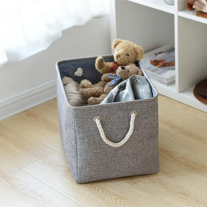 TheWarmHome Storage Basket for Organizing - 16x12x12 inch 3 Pack Fabric Storage Cubes, Cube Storage