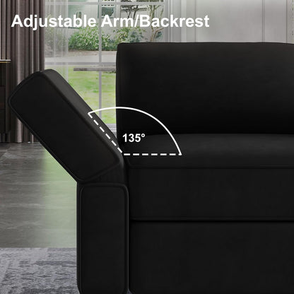 Belffin Modular Sofa Armrest Backrest Module for Modular Sectional Sofa Couch Side Armrest