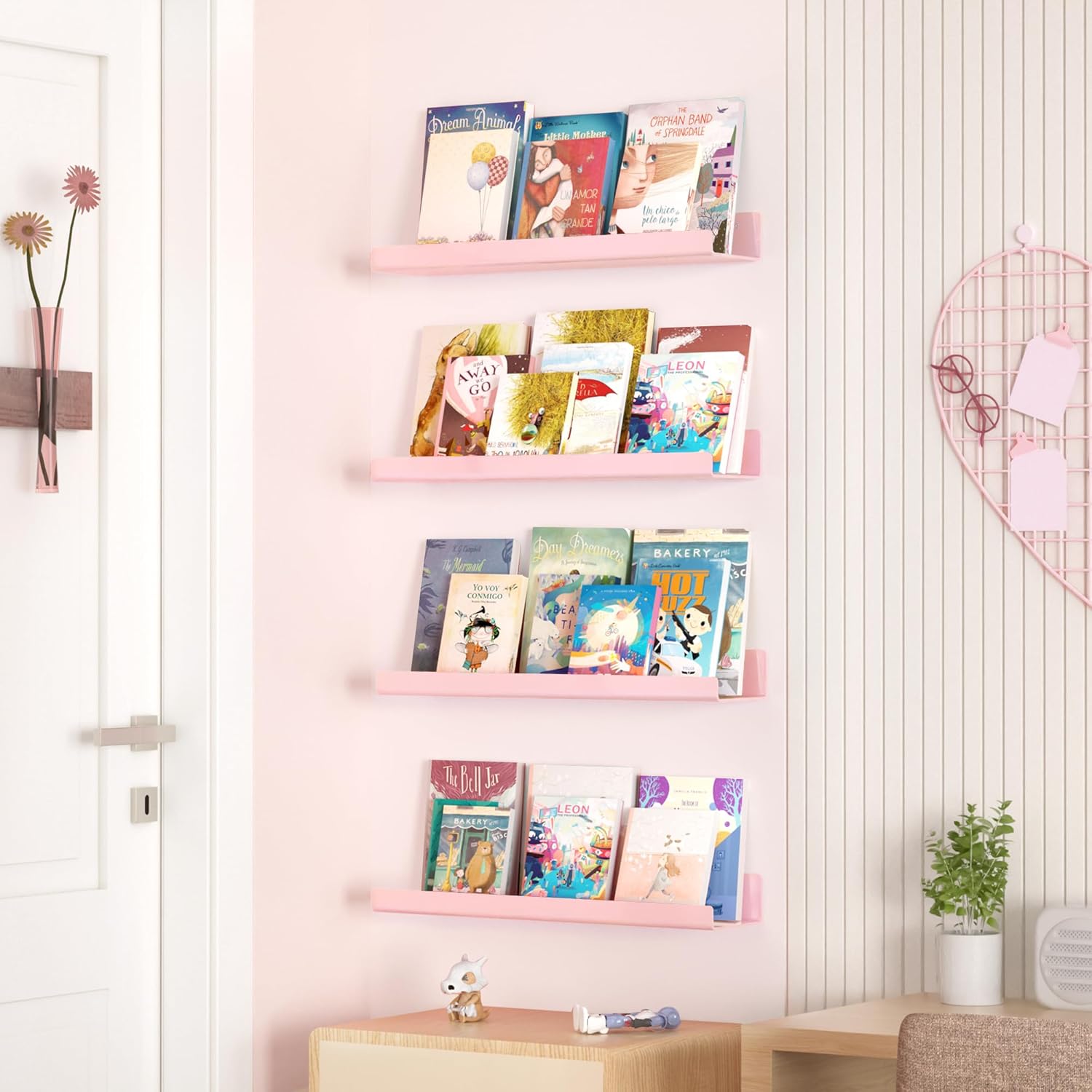 upsimples Acrylic Shelves for Wall Decor, 15" Display Shelf Perfume Organizer for Bathroom