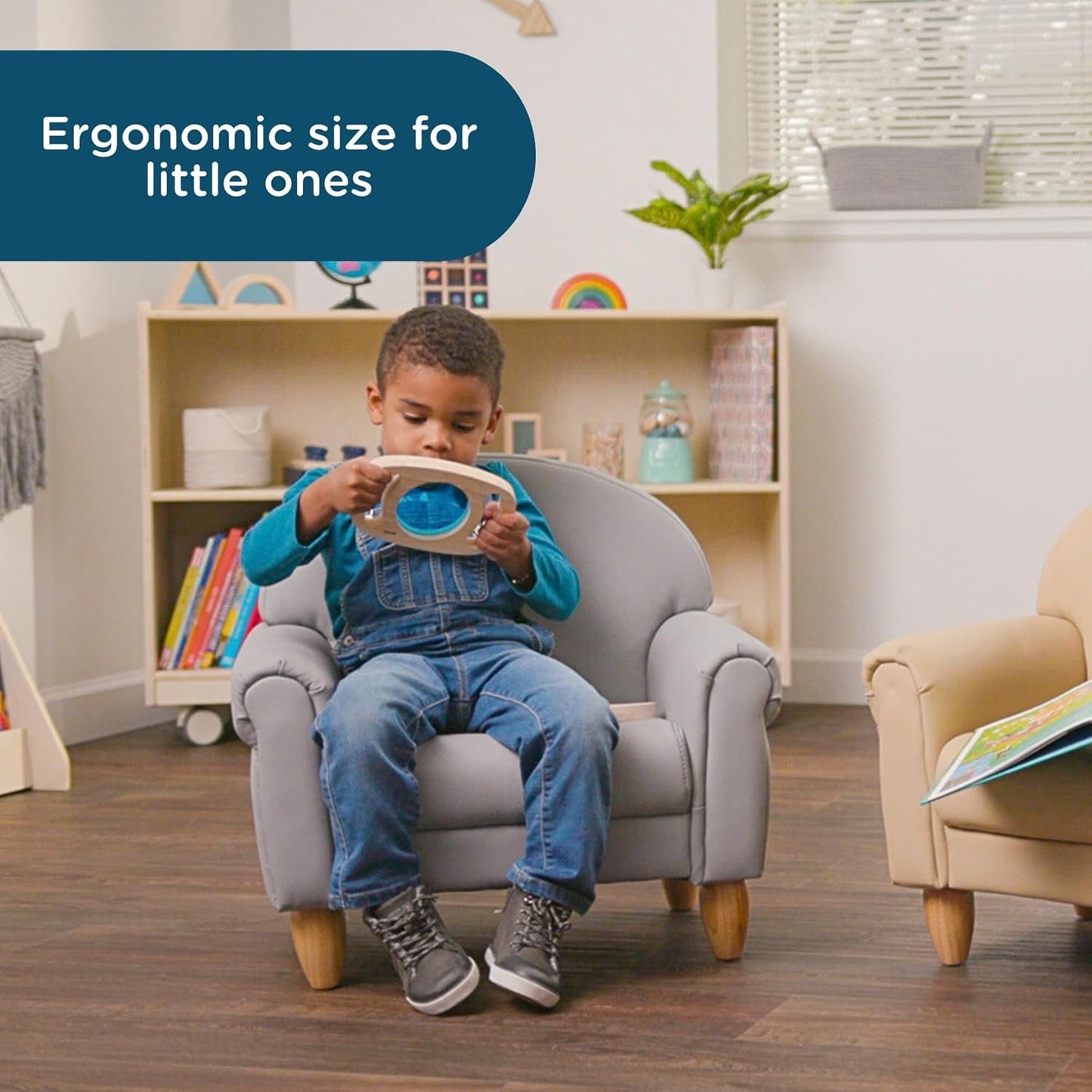 Children's Factory As We Grow Toddler Chair, Flexible Seating for Daycare or Preschool, Kids
