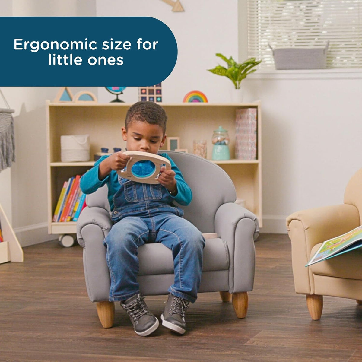 Children's Factory As We Grow Toddler Chair, Flexible Seating for Daycare or Preschool, Kids