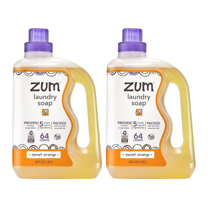 Zum Laundry Soap by Indigo Wild - Liquid, Plant-Based Soap with Baking Soda, Essential Oils