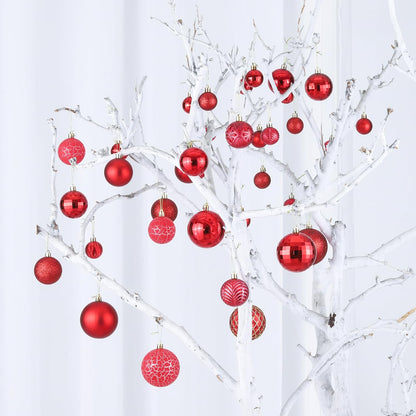 LANGXUN 36pcs Red Christmas Tree Decorations Balls, Bolas De Navidad, 2025 Christmas Decor, Indoor