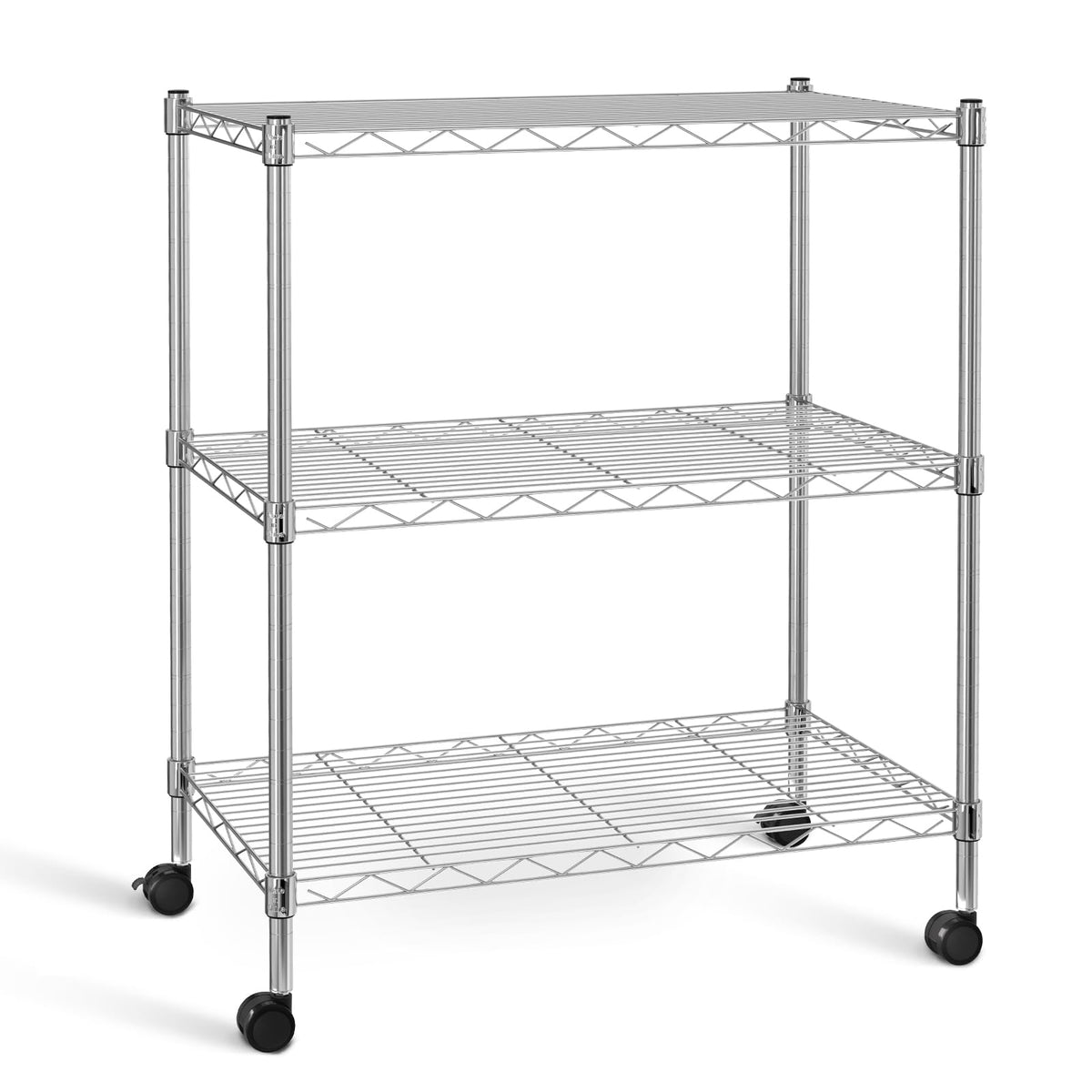 Simple Deluxe 3-Tier Storage Shelves, 750 Lbs Loading Capacity, 24.02" W x 13.78" D x 29.92" H