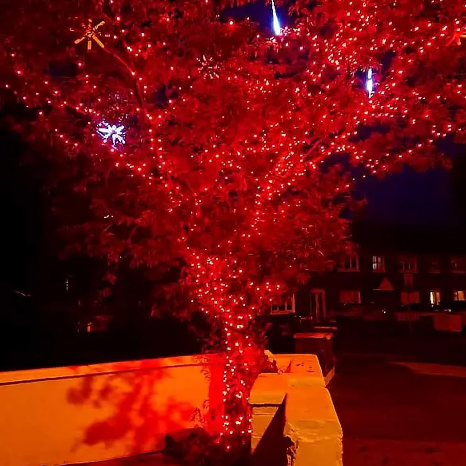 Dazzle Bright Christmas String Lights, 132FT 400 LED Connectable Green Wire 8 Modes String Lights