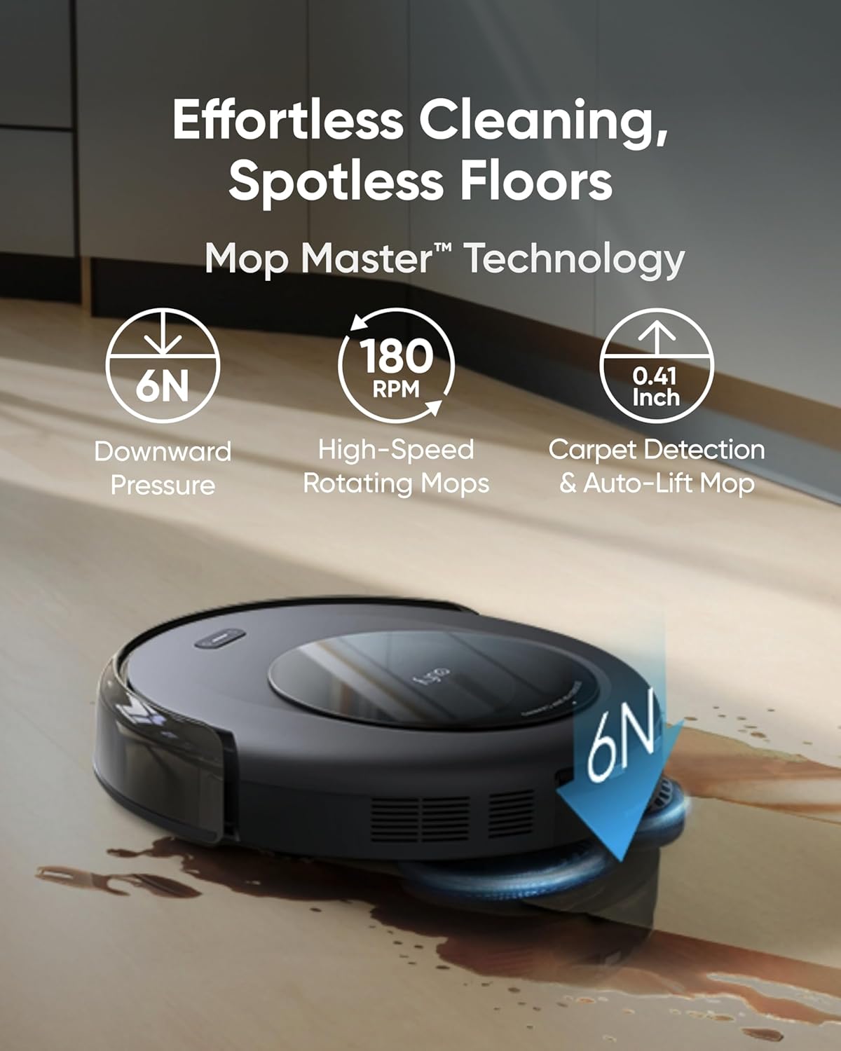 eufy Robot Vacuum Omni C20, Robot Vacuum and Mop Combo, Self Emptying, Auto Mop Washing and Auto