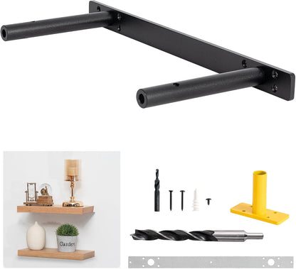 Heavy-Duty Floating Shelf Bracket, Hidden Shelf Bracket for Mantel, if Installed on Studs, Maximum