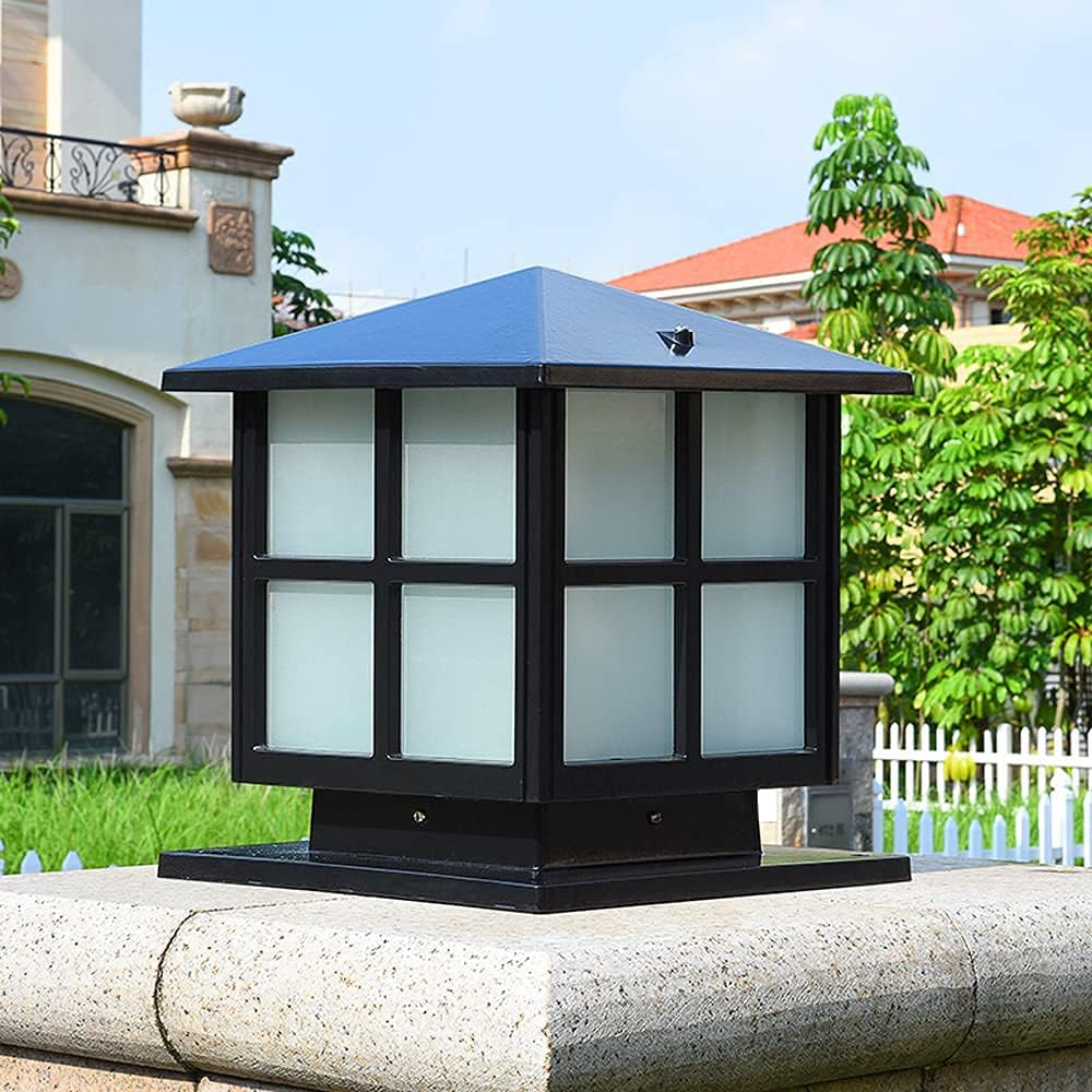SLAWA Outdoor Post Lights Fixture, Modern Yard Entry Outdoor Column Lights with Aluminum Housing