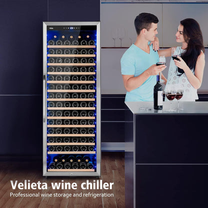 24 Inch Wine Cooler Refrigerator, 179 Bottles Professional Wine Cellars with Powerful