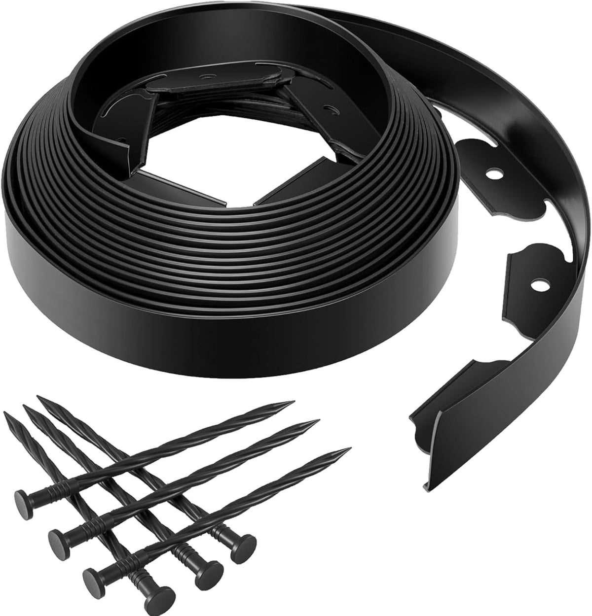 GOTGELIF No Dig Landscape Edging Border, 2'' Tall 40FT Garden Edging Kit with 60pcs Anchoring