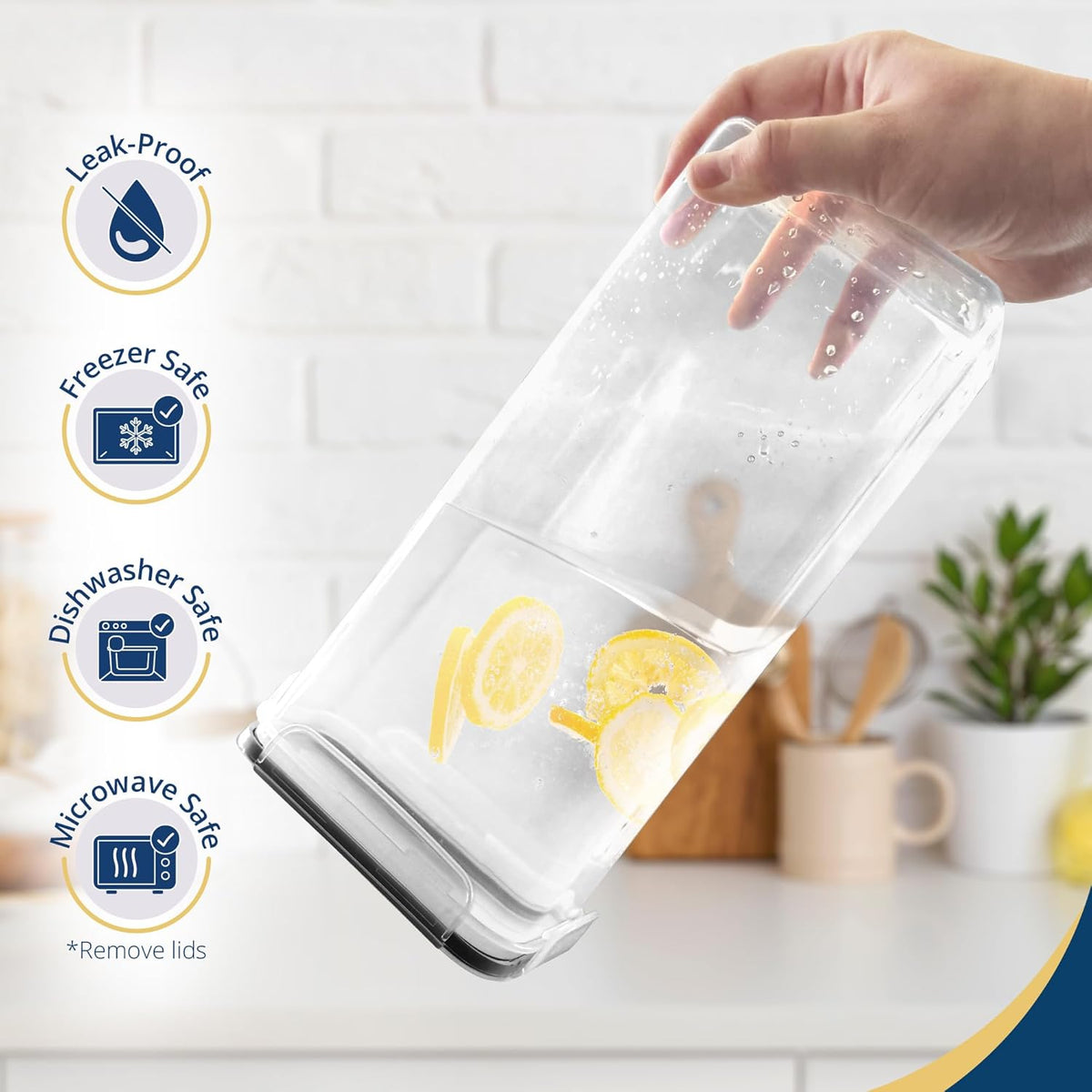 Reli. Airtight Food Storage Containers with Lids (36 Sets) | Kitchen Organizers and Storage Pantry