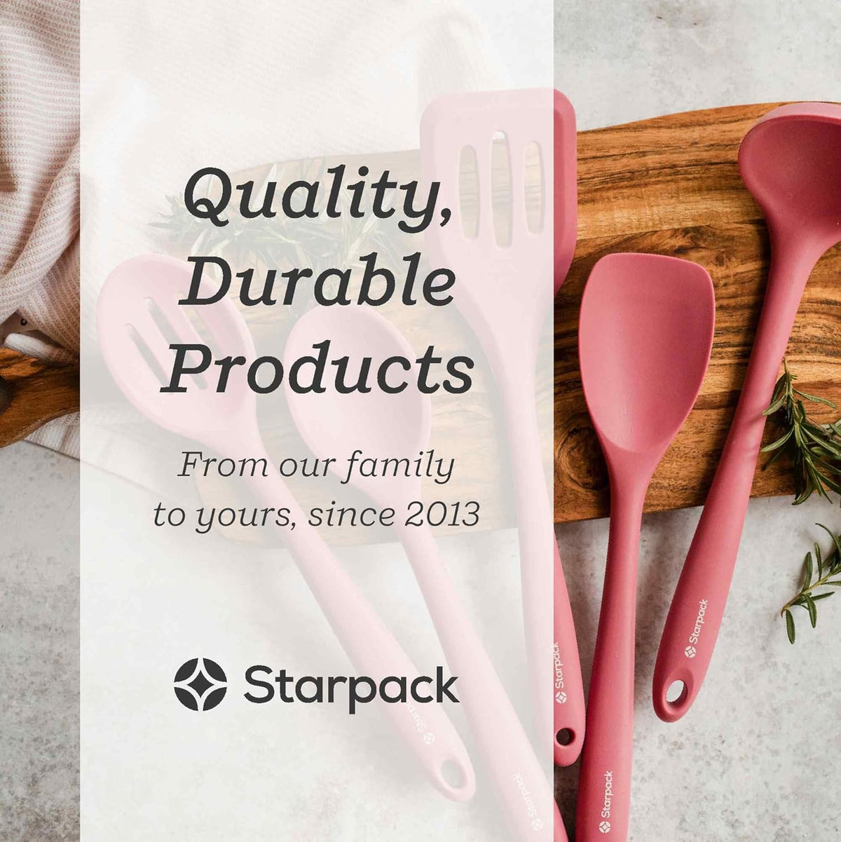 Starpack 'Stir & Serve' Silicone Cooking Utensils Set (5 Pcs) - Kitchen Utensils Set Heat Resistant