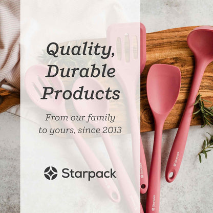 Starpack 'Stir & Serve' Silicone Cooking Utensils Set (5 Pcs) - Kitchen Utensils Set Heat Resistant