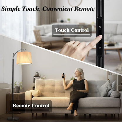 Floor Lamp, LED Floor Lamp with APP & Remote & Touch Control, Stepless Color Temperatures and
