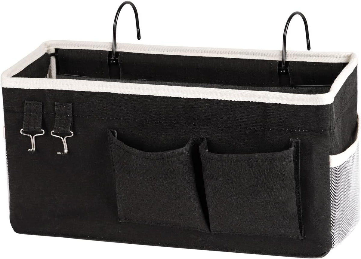Bedside Storage Caddy/Bedside Hanging Storage Bag for Headboards Bunk Beds Dorm Rooms Book Phone