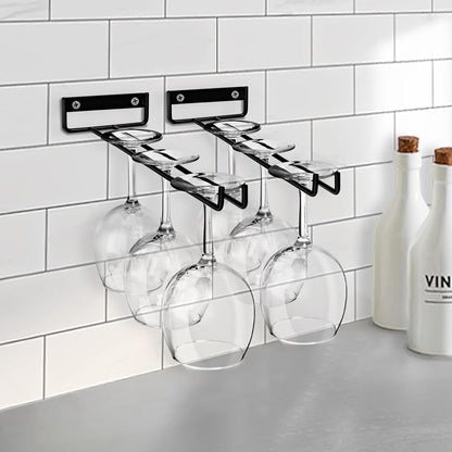 Sorbus Wine Glass Holder - 12 Inch Wall Mounted Wine Glass Rack for Under Cabinet Organization and