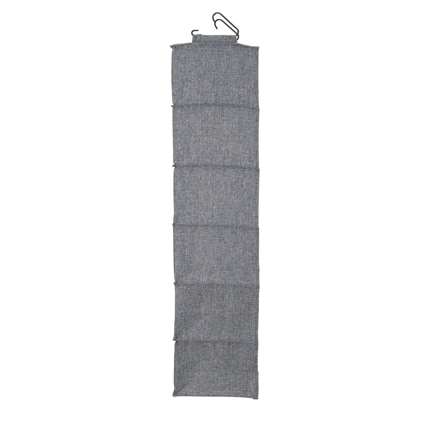 Household Essentials 6 Shelf Hanging Closet Organizer, Hanging Closet Shelf, Fabric Poly Linen and