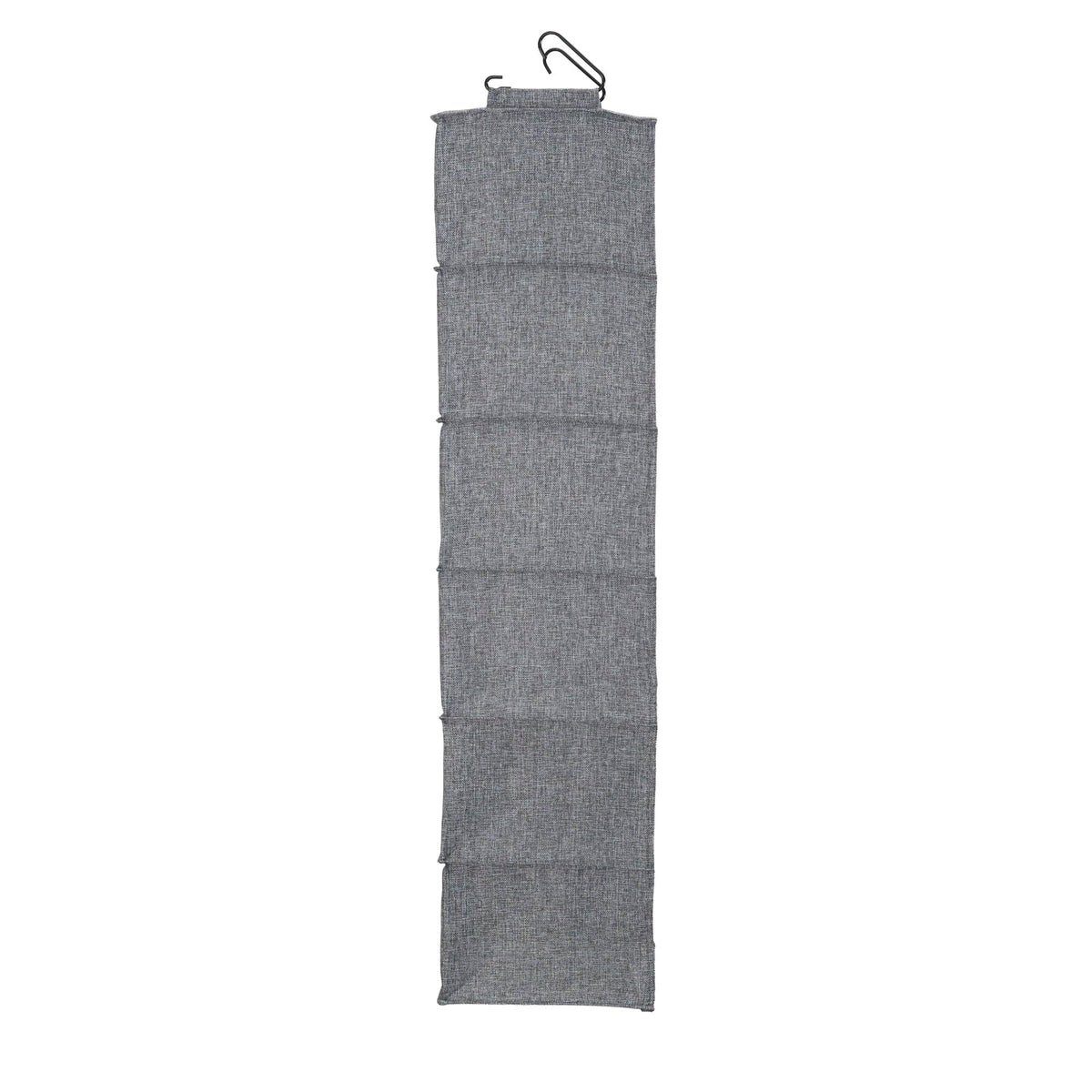 Household Essentials 6 Shelf Hanging Closet Organizer, Hanging Closet Shelf, Fabric Poly Linen and