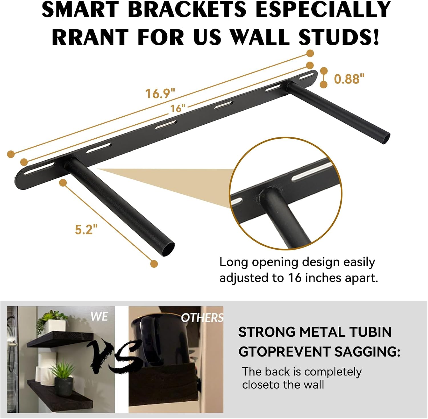 BGMG Wood Floating Shelves for Wall 30 inch Set of 2,Black Floating Shelves,Solid Wood Wall Mount