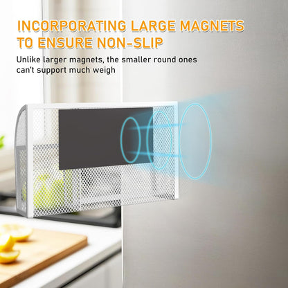 Magnetic Pencil Holder Magnetic Shelf for the Whiteboard 3-Grid Mesh Magnetic Pen Holder for
