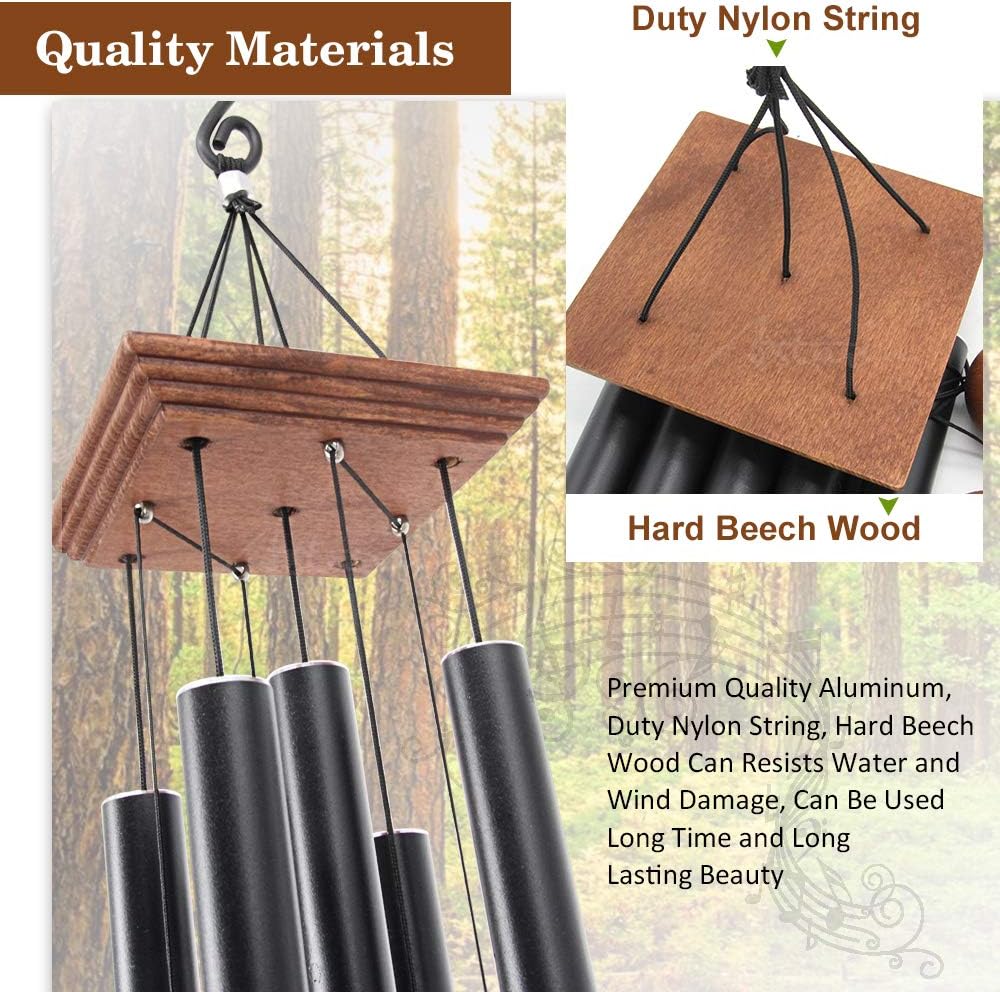 Astarin Wind Chimes Outdoor Deep Tone, Memorial Wind Chimes Outdoor, Gifts for Housewarming/ Mother