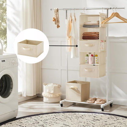 Hanging Shelf Closet Storage Organizer Removable Drawers ，Hanging Storage Organizer Hanging Sweater