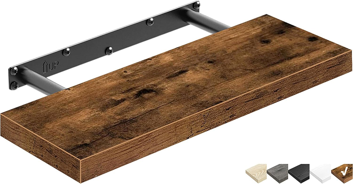 QEEIG Floating Shelf for Wall Bathroom Shelves Bedroom Kitchen Living Room Farmhouse Small Book