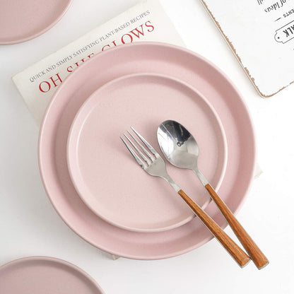 Stone Lain Albie Stoneware 32-Piece Modern Dinnerware Set, Kitchen Plates and Bowls Sets, Dish Set