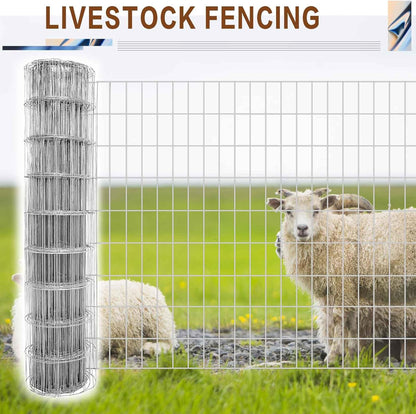Tongmo 4 ft x 100 ft Galvanized Welded Wire Fence, 16GA Garden Chicken Wire Fence Roll, Mesh Size