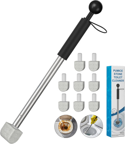 2025 New Pumice Toilet Cleaner 17inch with Handle - Toilet, Pool & Tub Hard Water Stain Remover