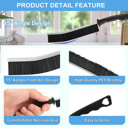 11Pcs Crevice Cleaning Brush Set, Hard Bristle Cleaning Supplies for Kitchen, Bathroom, Corner