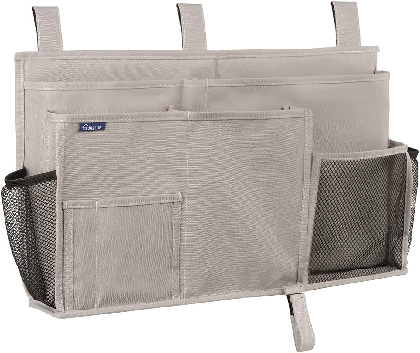 Surblue Bedside Caddy Hanging Bed Organizer Storage Bag Pocket for Bunk and Hospital Beds, College