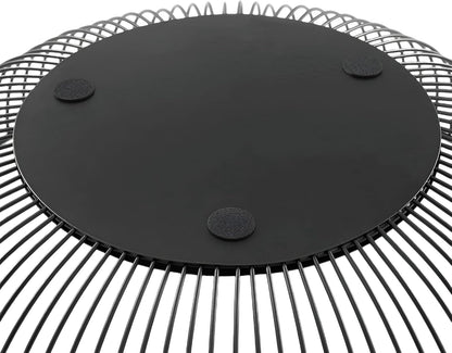 Fruit Bowl for Kitchen Counter, Black Wire Fruit Bowl, Metal Countertop Fruit Basket, 11 Inches