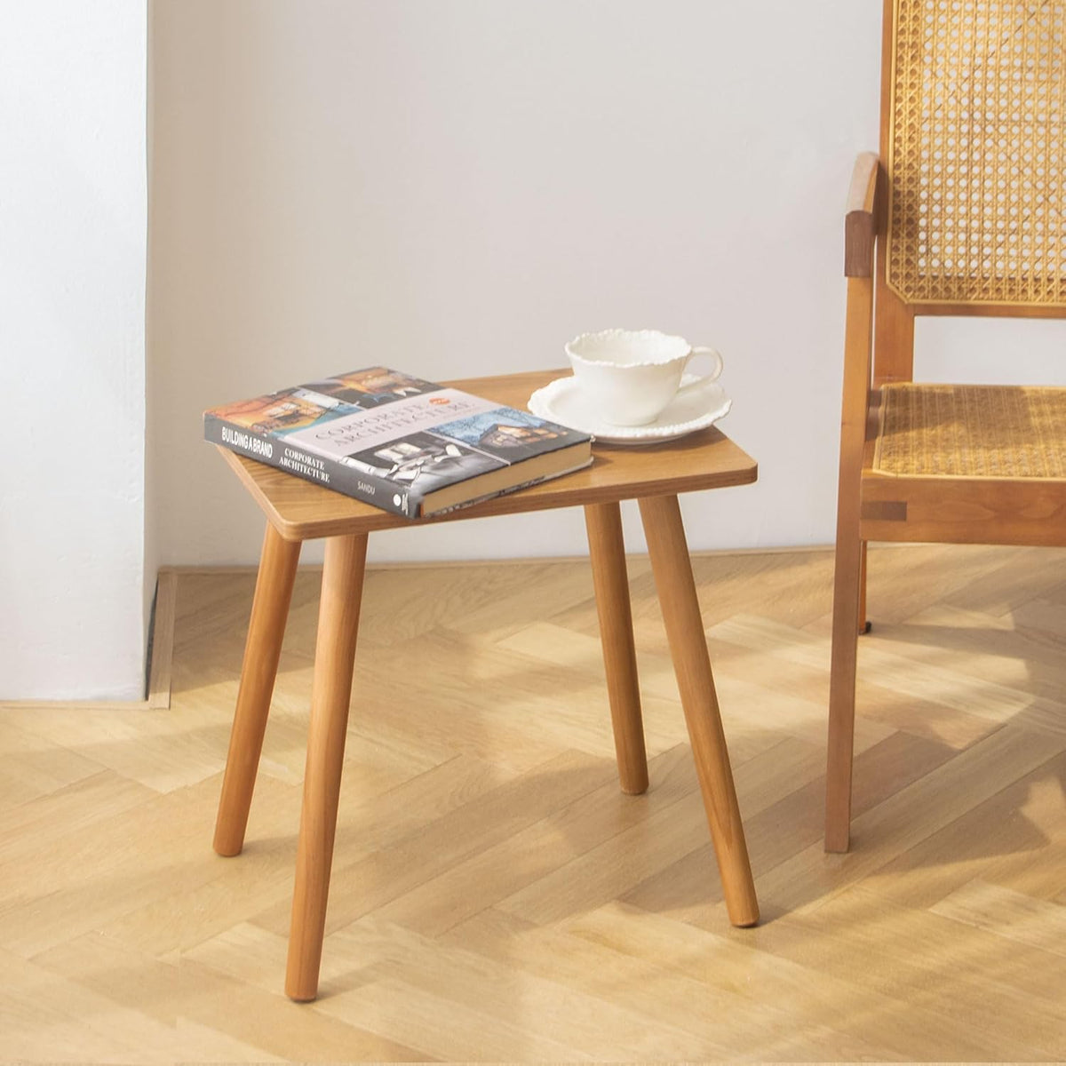 AWASEN Mid Century Modern Side Table, Small End for Living Room Bedroom Office Small Spaces, Modern