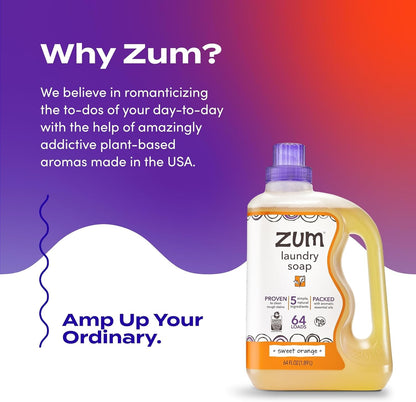 Indigo Wild Zum Clean Laundry Soap - Plant-Based Liquid Laundry Soap - Contains Baking Soda